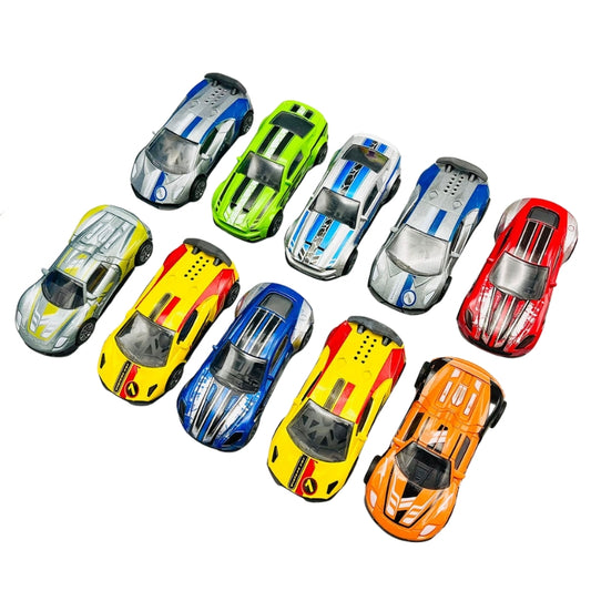 Diecast Scale Pack Of 10 Metal Cars