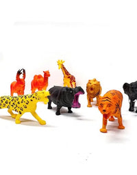 Jungle Animal Toy Set For Kids - 8 Pcs
