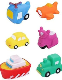 Soft Fun Floating Bath Toys For Kids - 6 Pcs
