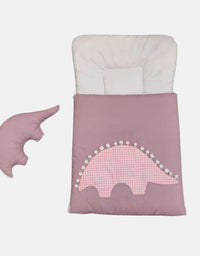 Stegosaurus Baby Carry Nest With Pillow (Pink)
