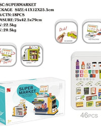 Tiny Shopkeeper Delight - Mini Supermarket Pretend Play Set
