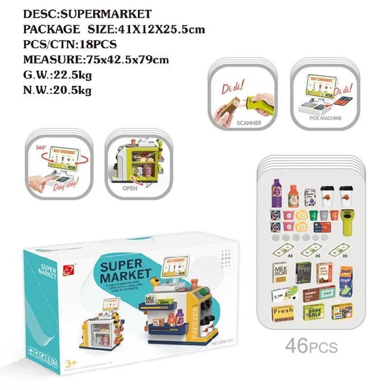 Tiny Shopkeeper Delight - Mini Supermarket Pretend Play Set