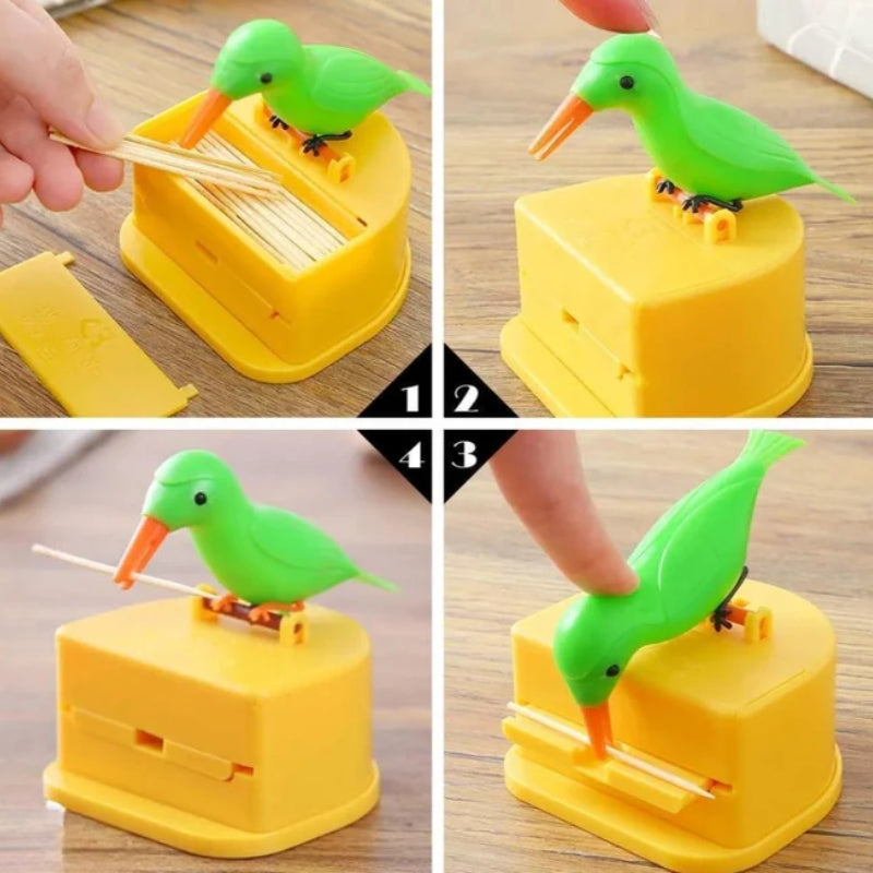 Adorable Bird Toothpick Dispenser – Cute & Handy Tabletop Holder