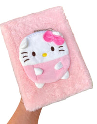 Kitty Fur Dairy With Pouch For Girls
