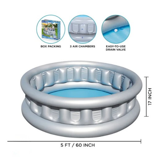 Bestway Silver Spaceship Inflatable Pool 60" x 17" (51080)