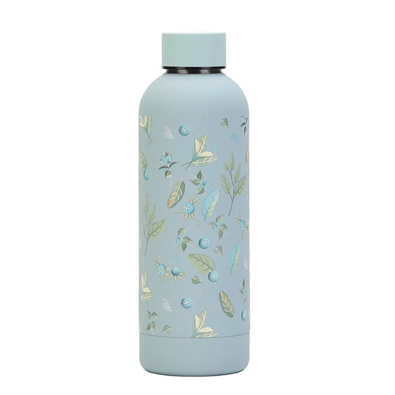 Solid Pastel Colored Printed Metal Water Bottle (HVB-035M)