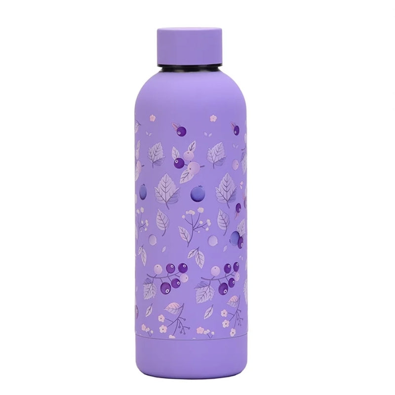 Solid Pastel Colored Printed Metal Water Bottle (HVB-035M)
