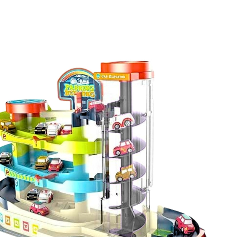 Super Auto Vehicles Building Challenge Parking Game Toy For Kids