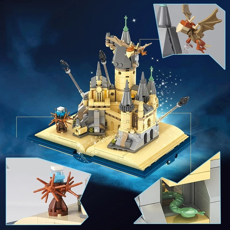 Creative Book Castle Building Blocks Kit Toy for Kids