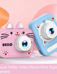 Kids Digital Camera With Silicon Cat Cover
