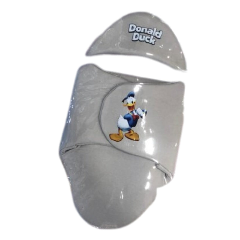 Baby Swaddle Donald Duck with Matching Cap – Multiple Colors for Newborns