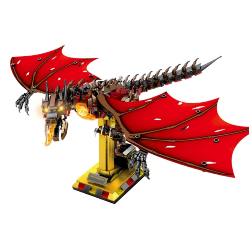 Fire Dragon Building Blocks Bricks Toys For Kids