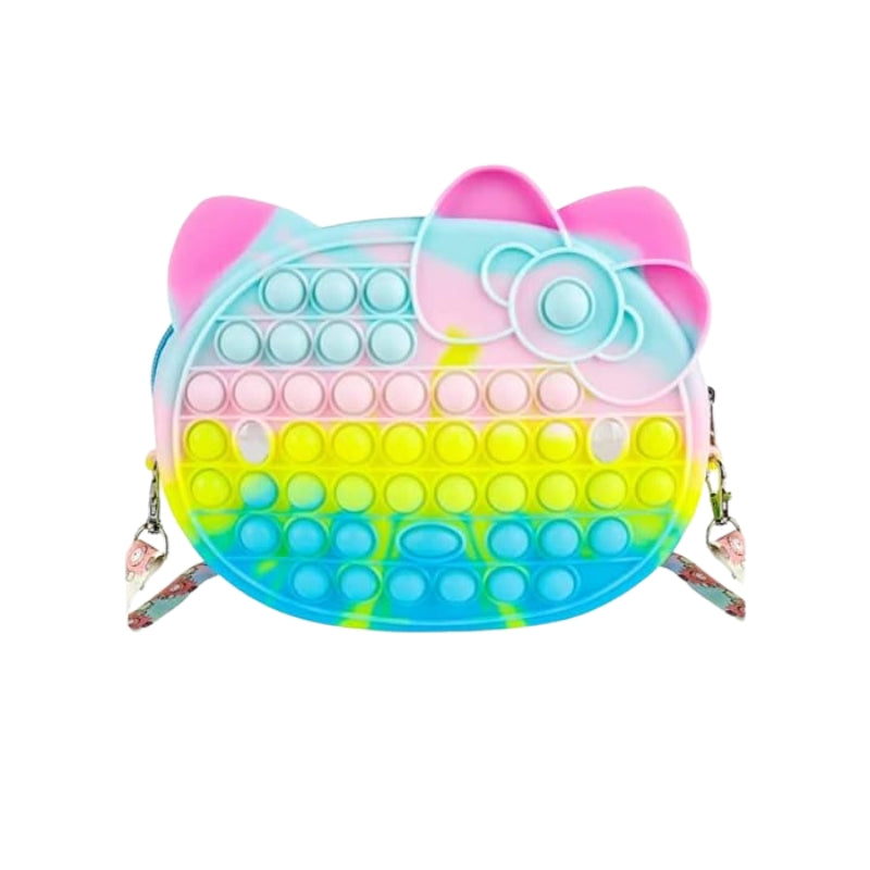 Pop It Toy Hand Bags Multi Colored