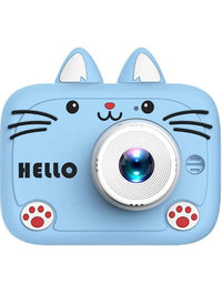 Kids Digital Camera With Silicon Cat Cover
