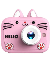 Kids Digital Camera With Silicon Cat Cover
