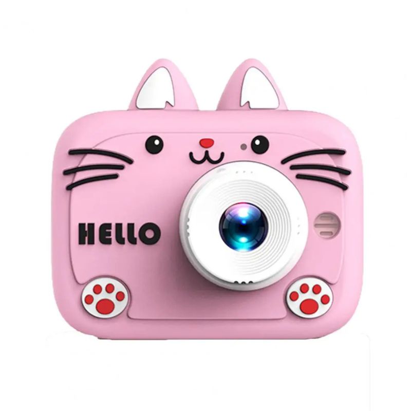 Kids Digital Camera With Silicon Cat Cover