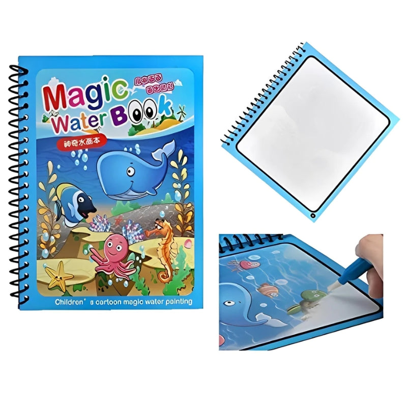 Magic Water Book Painting Drawing Coloring Board Book Doodle & Magic Water Pen