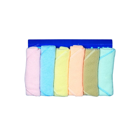 Baby Face Towels Pack of 6 (Multi-Color)