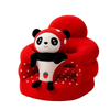 Panda Baby Sofa Seater Chair Soft Plush Support Seat