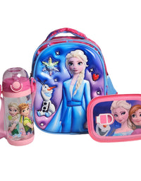 Frozen Themed School Lunch Deal For Kids (Lunch Bag/Box & Bottle)
