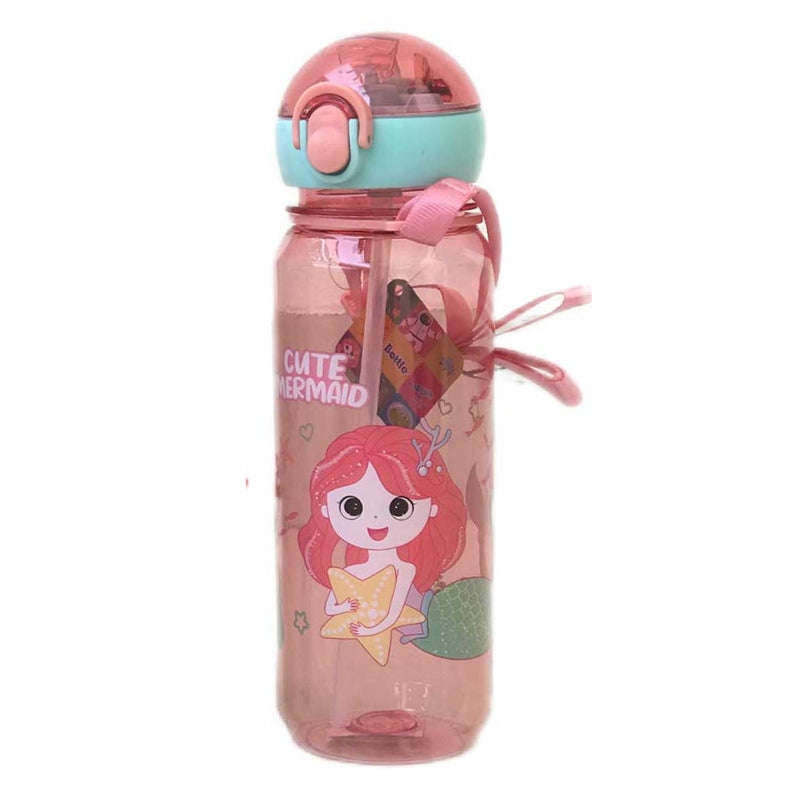 Cartoon Character Printed Plastic Sipper Thermos (251)
