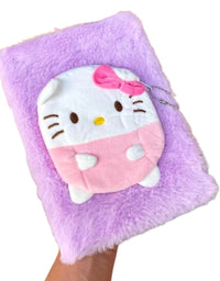 Kitty Fur Dairy With Pouch For Girls
