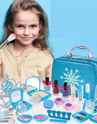 Glam Up Playtime Non-Toxic Kids Makeup Set With Stylish Cosmetic Bag
