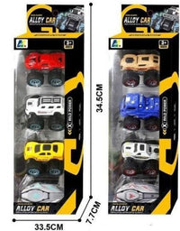 Set Of 3 Stylish Colored Alloy Cars For Endless Play
