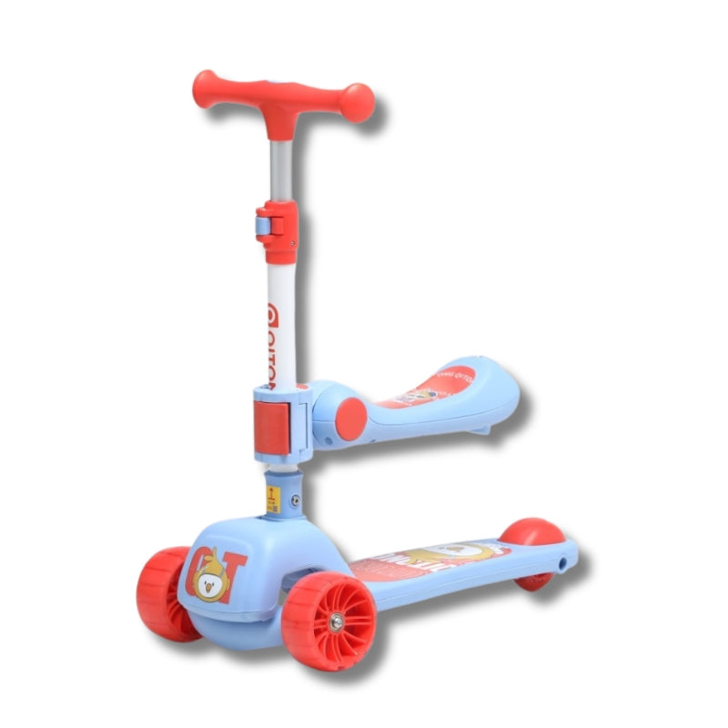 Baby Kids Scooty wheel outdoor 3 wheels 2 in 1 kick and foot scooty