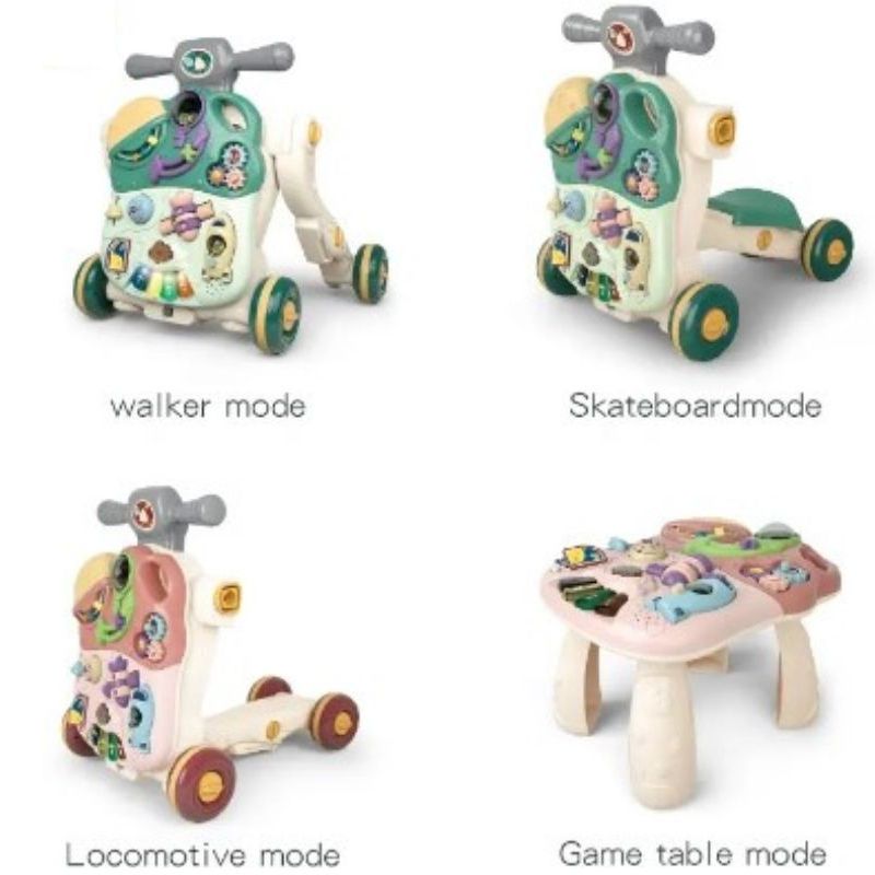 4-in-1 Multifunctional Baby Walker With Musical Magic