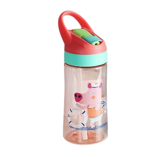 Unique Design Cartoon Printed Water Bottle With Sipper For Kids