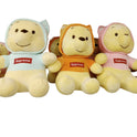 Cute Cartoon Bear Plush Toy in Supreme Hoodie
