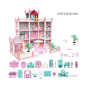 Princess Villa DIY Dollhouse Kit with Lights