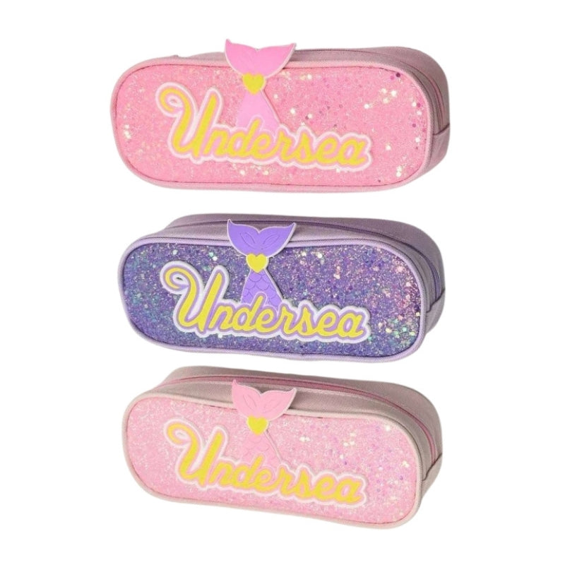 Undersea Glitter Pencil Box For Girls