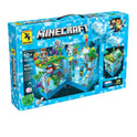 Minecraft Building Block Hidden Depths Scene Compatible Lego with Lighting Kit Toy For Kids