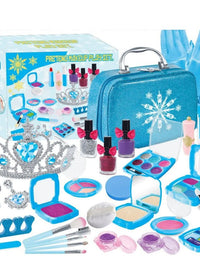 Glam Up Playtime Non-Toxic Kids Makeup Set With Stylish Cosmetic Bag
