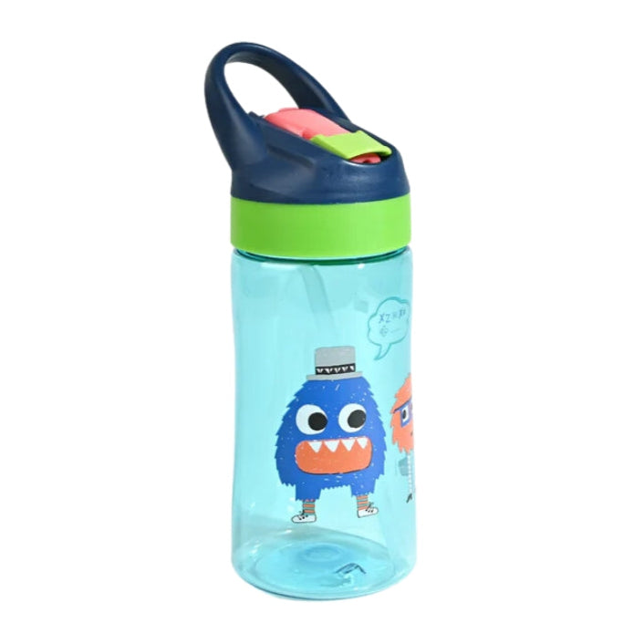 Unique Design Cartoon Printed Water Bottle With Sipper For Kids