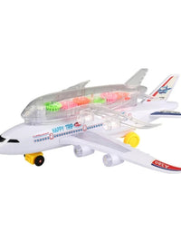 Electric Airplane Toy - Movable Model with Music and Light
