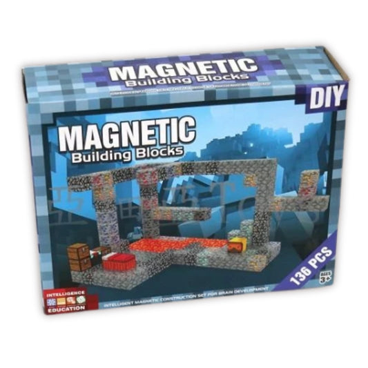 MagnetiCraft DIY Magnetic Building Blocks – 136-Piece Creative Set