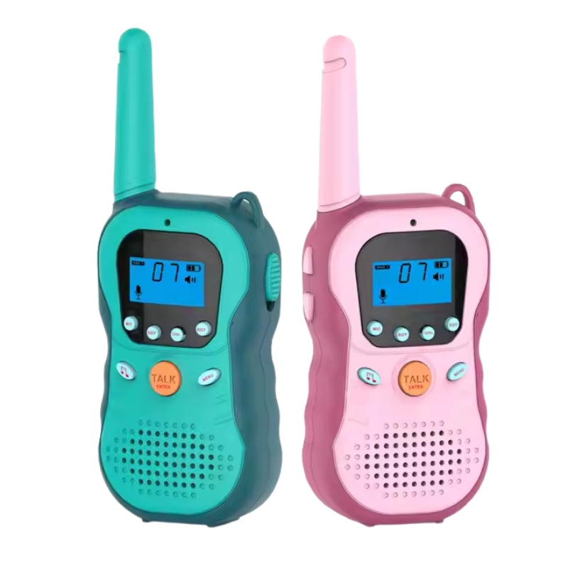 Long-Range Kids Walkie Talkie Set – Rechargeable, LCD Display & Clear Sound