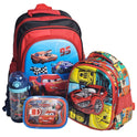 Car Themed School Deal For Kids (Backpack - Lunch Bag/Box & Bottle)