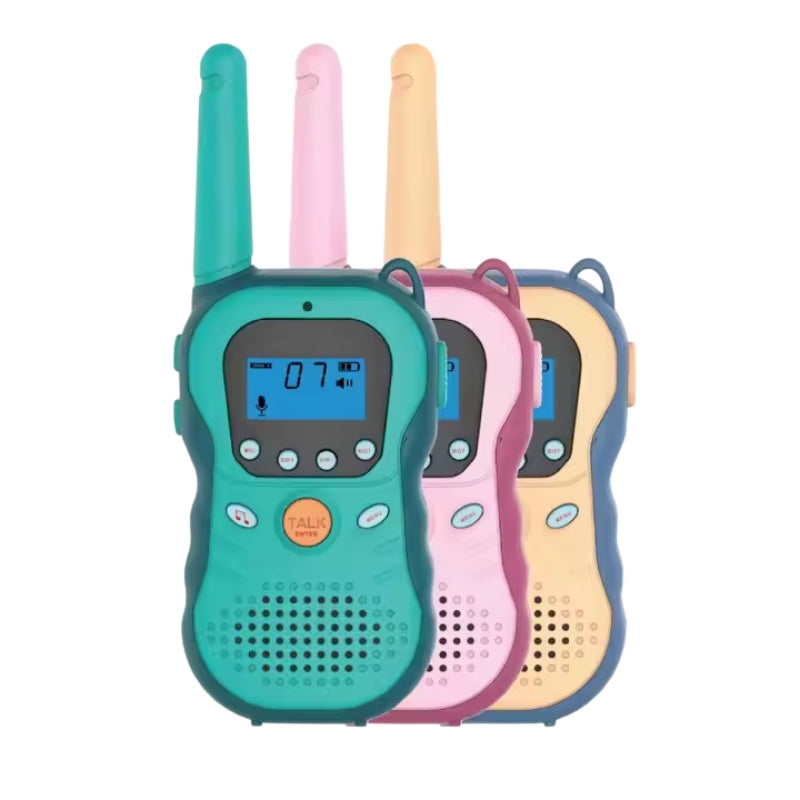 Long-Range Kids Walkie Talkie Set – Rechargeable, LCD Display & Clear Sound