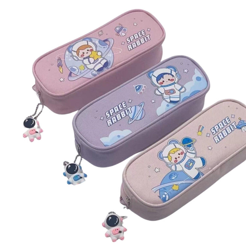 Space Rabbit Pencil Box For Girls