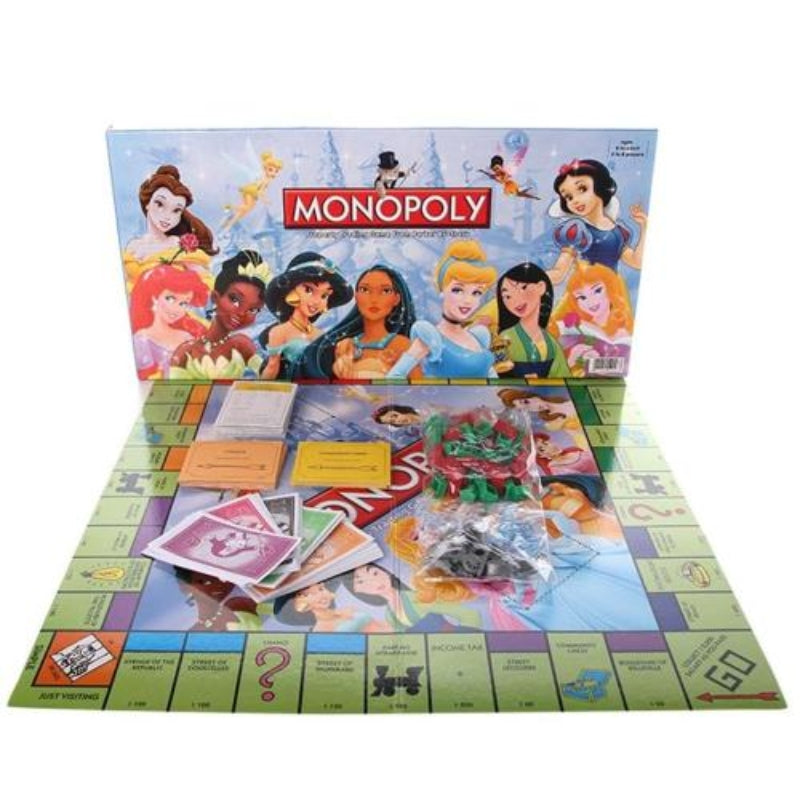 Disney Princess Monopoly Card Game For Girls