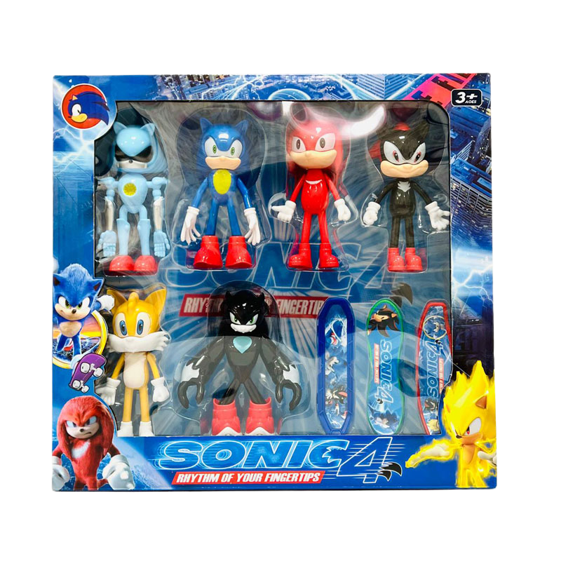 Sonic the Hedgehog 6-Piece Action Figure Set – Ultimate Collection for Kids & Fans