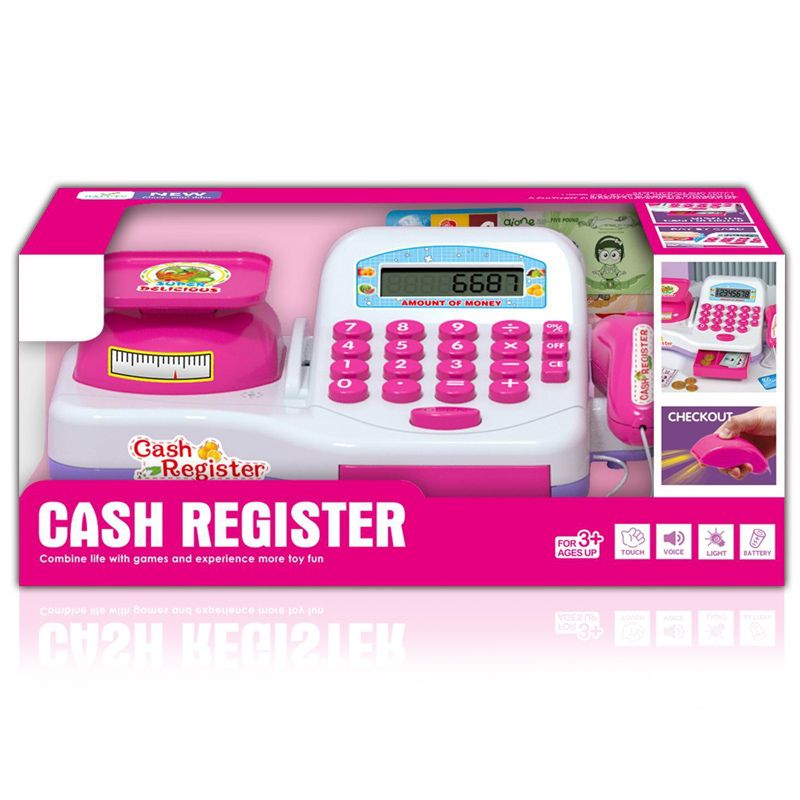 Barbie Cash Register Checkout Counter And Electric Cashier Computer Toys