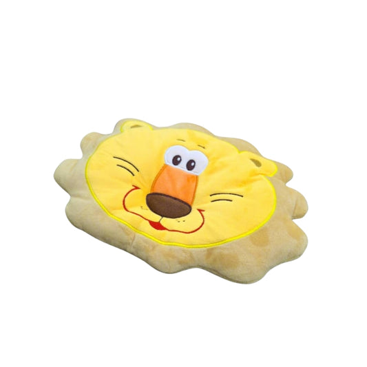 Cute Lion Face Baby Pillow Soft Supportive Head Cushion