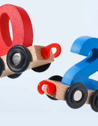 Wooden Number Train Toy Set For Babies
