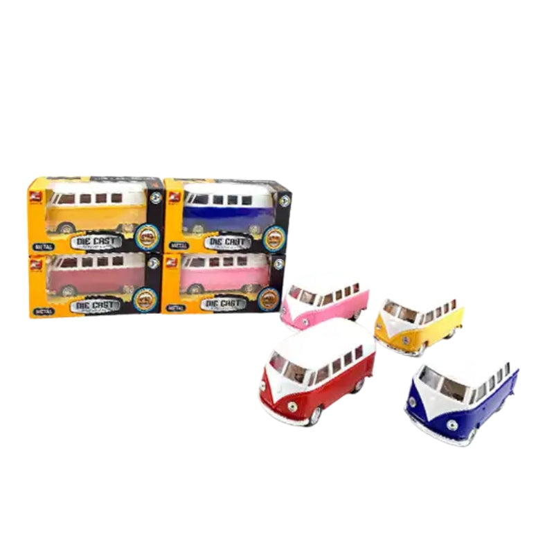 Diecast Bus Model Mini Car Toys For Kids