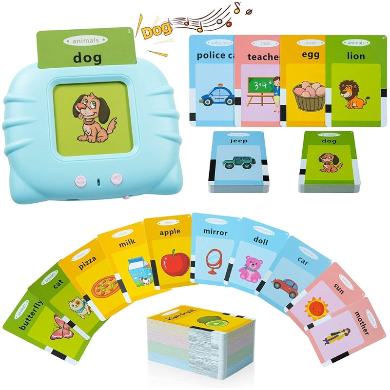 Alphabet Talking Flash Cards, Educational Learning Interactive Toys For Kids (108 Cards (Double Sided) Total 216 Sides)
